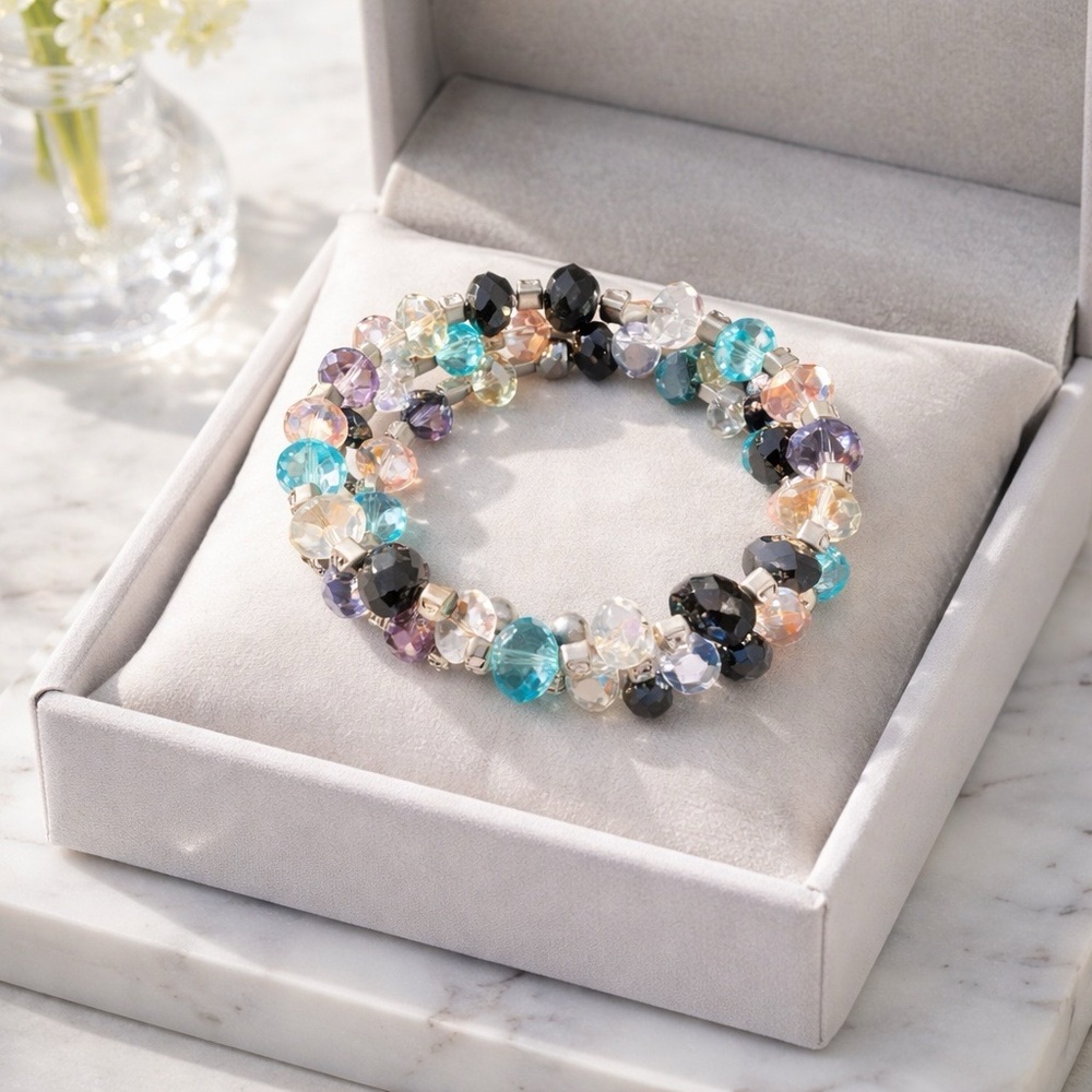 Elegant Multicolor Crystal Bracelet